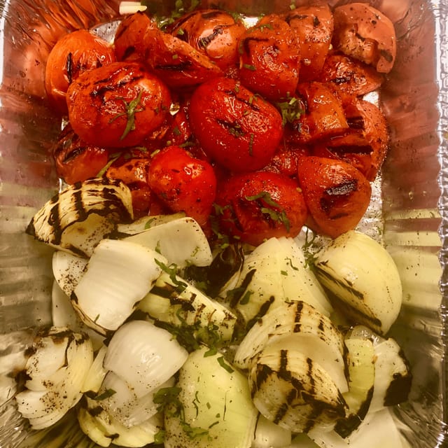 #7 Grilled Tomatoes & Onions.